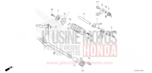 BARILLET DE SELECTION Z125MAN de 2022